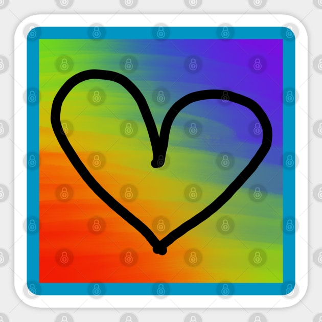 Colorful Heart Sticker by JoCats